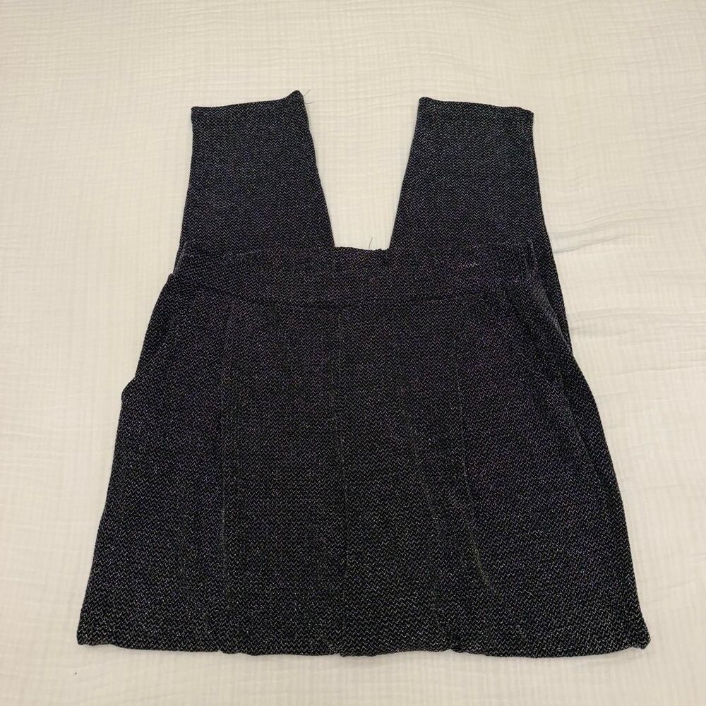 h&m divided black metallic glitter pants